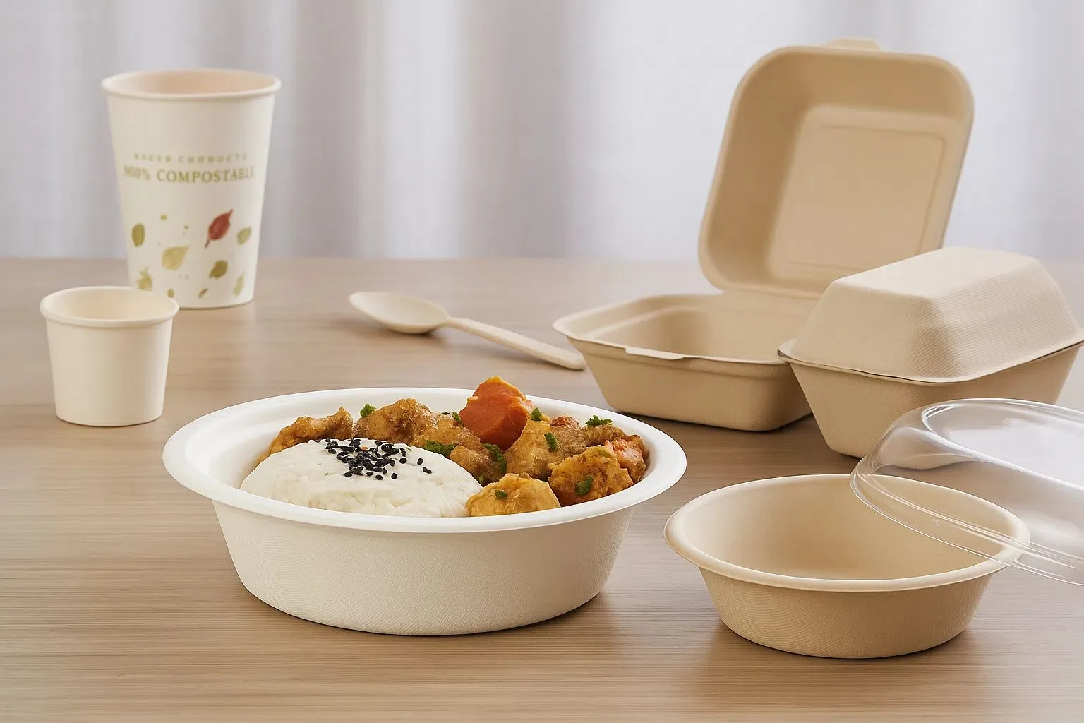 Biodegradable Bagasse Food Boxes